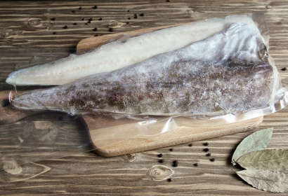 Филе трески на коже