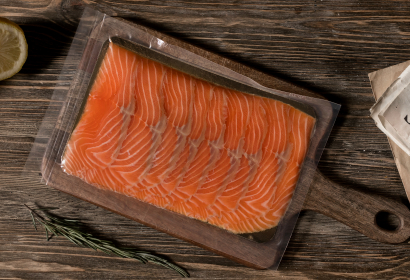 Слабосоленая семга ломтики